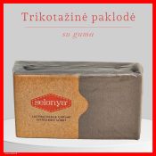 Trikotažinė elastinga medvilnės paklodė su guma 100/140/160/180/200x200+30cm. pilka