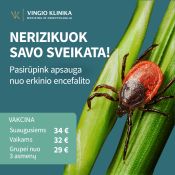 Skiepas nuo erkinio encefalito nuo 29 eur