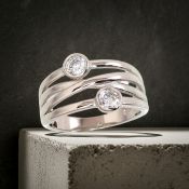 Sidabrinis žiedas moterims