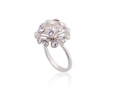 Fantastiškas Sidabrinis Žiedas Moterims