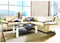 Minkštas odinis kampas „Rondo” su miego funkcija