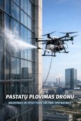 Pastatų plovimas dronu