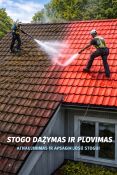 Stogo dažymas, plovimas