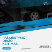Paskirstymo diržo keitimas