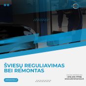 Šviesų reguliavimas ir remontas