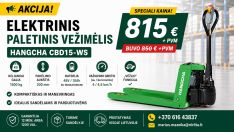 Elektrinis paletinis vežimėlis Hangcha CBD15-WS