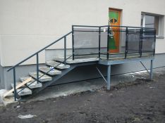 Turėklai su stiklu
