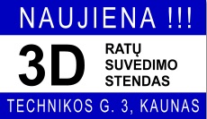 Ratų suvedimas 3D stendu