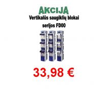 Saugiklių blokas 3pol. 00 vertik. 160A FD00-33K/FC (36147)