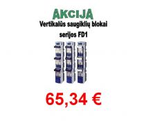 Saugiklių blokas 3pol. 1 vertik. 250A FD1-33/LW  gnybt. (11224)