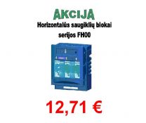 Saugiklių blokas 3pol. 00 horiz. 160A FH00-3A/F (18622)