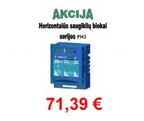 Saugiklių blokas 3pol. 3 horiz. 630A FH3-3A/F (14373)